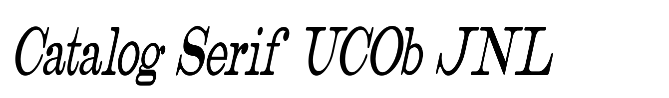 Catalog Serif UCOb JNL